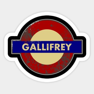 GALLIFREY METRO STATION SIGN Sticker